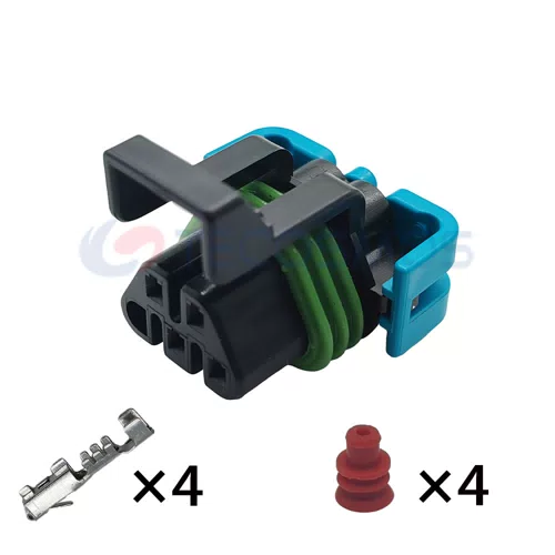Waterproof IP66 Rated Copper Contact Nylon/ABS Housing 4-Pin Female Wire Harness Lambda Sensor Plug for Car... - image 4